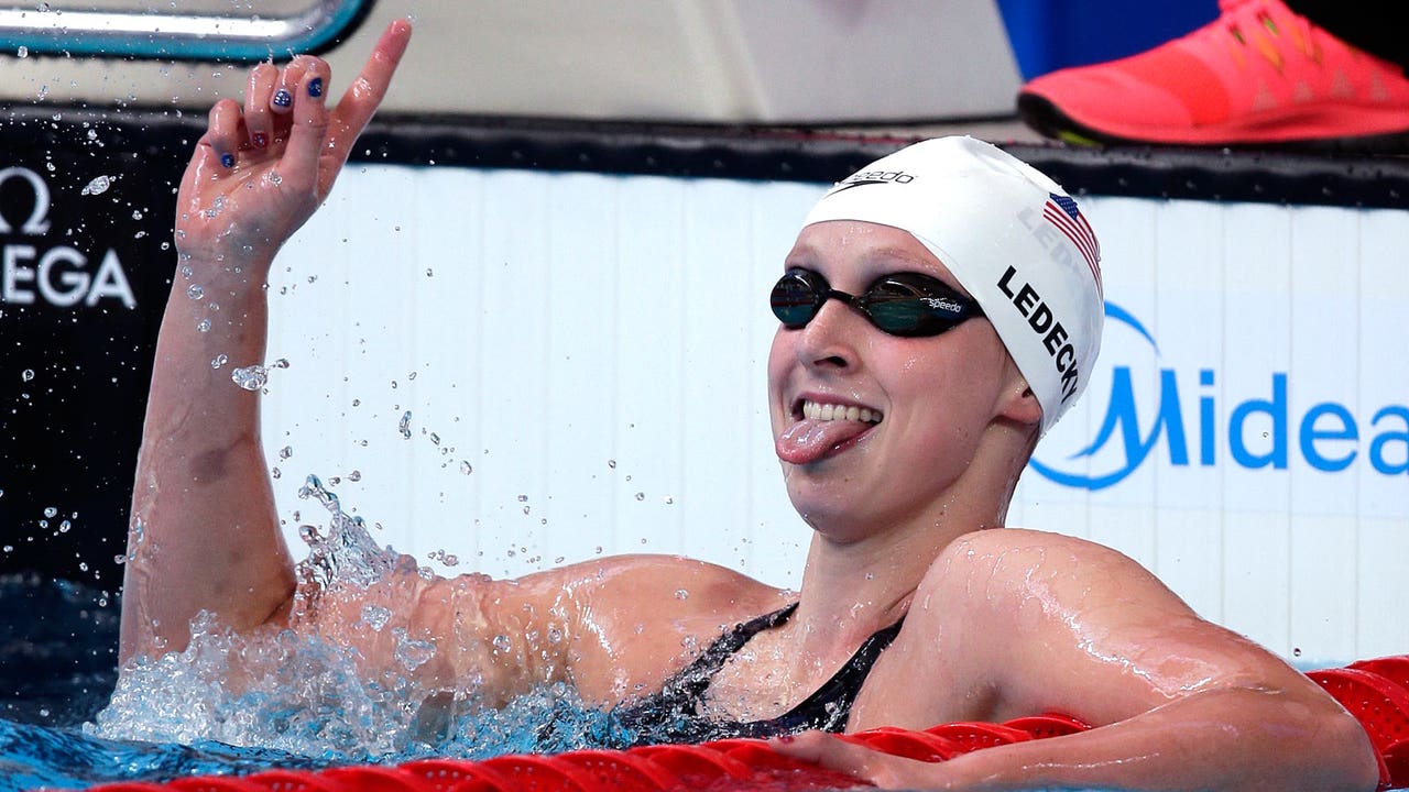 Ledecky launches tidal wave of records in women's races